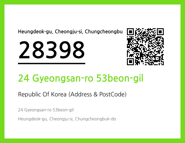 Address and Postal Code QR Code Image (CC BY 4.0)