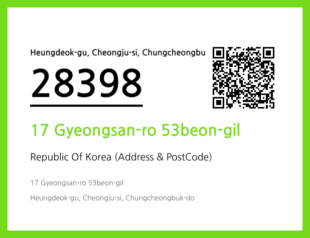 Address and Postal Code QR Code Image (CC BY 4.0)