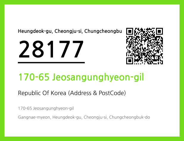 CC BY 4.0 Address and Postal Code QR Code Image (CC BY 4.0)