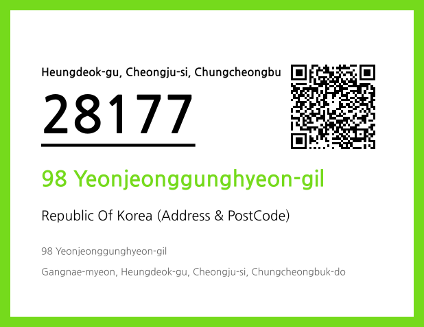CC BY 4.0 Address and Postal Code QR Code Image (CC BY 4.0)