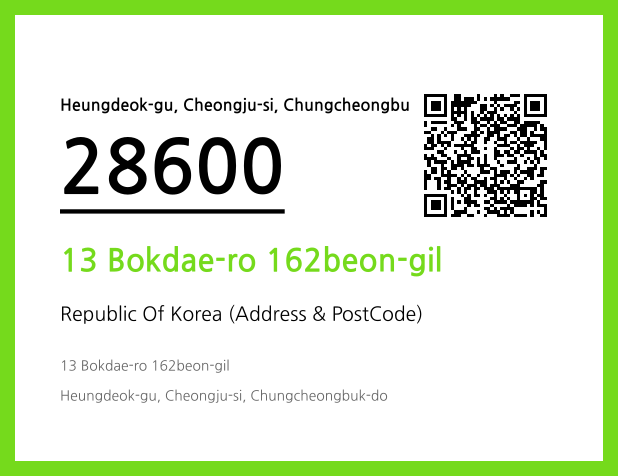 Address and Postal Code QR Code Image (CC BY 4.0)