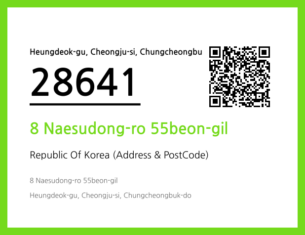 Address and Postal Code QR Code Image (CC BY 4.0)