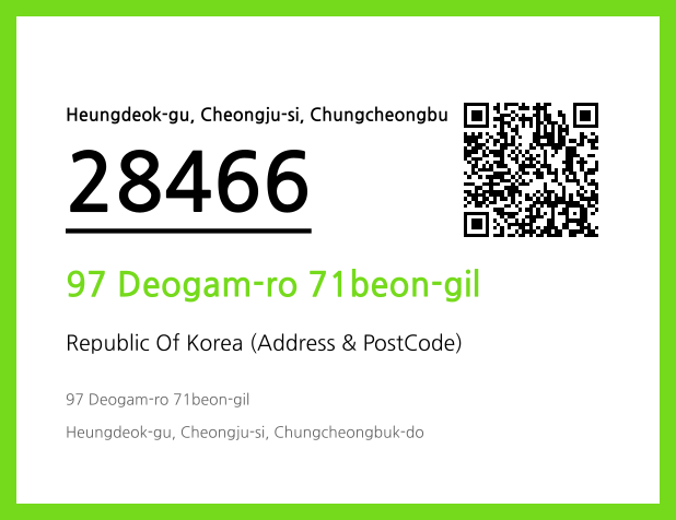 CC BY 4.0 Address and Postal Code QR Code Image (CC BY 4.0)