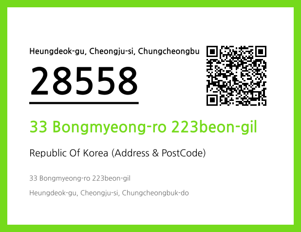 CC BY 4.0 Address and Postal Code QR Code Image (CC BY 4.0)
