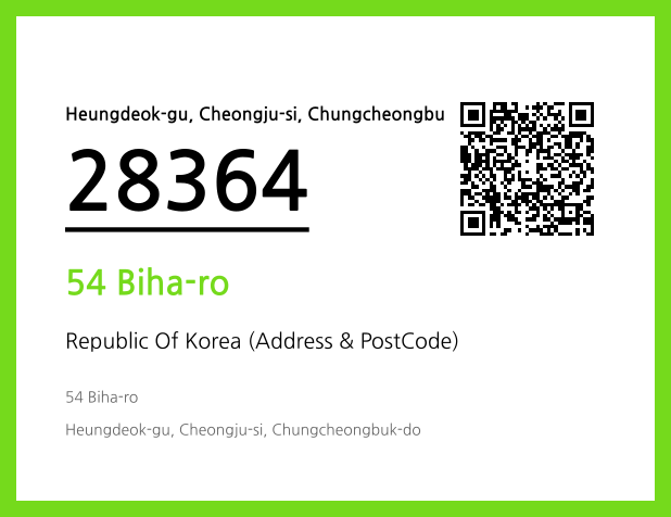 Address and Postal Code QR Code Image (CC BY 4.0)