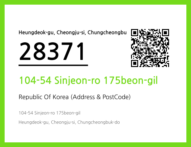 Address and Postal Code QR Code Image (CC BY 4.0)