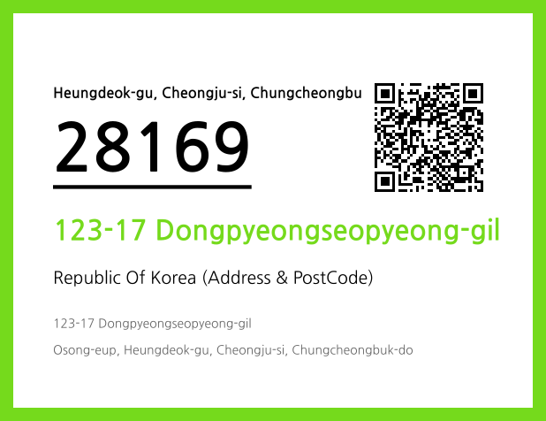Address and Postal Code QR Code Image (CC BY 4.0)