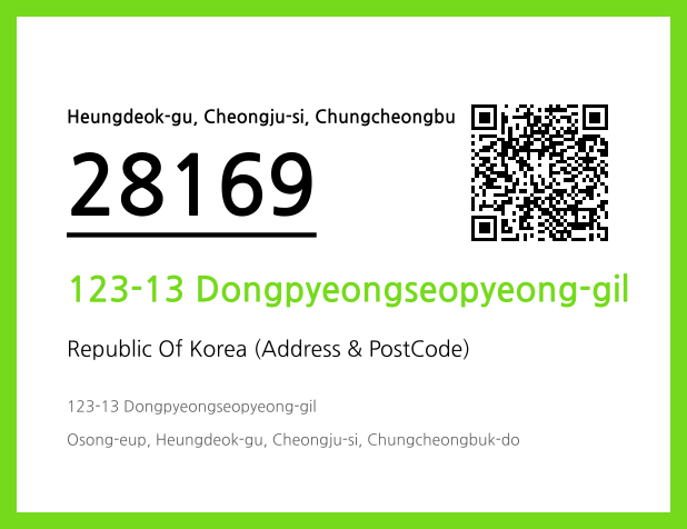 Address and Postal Code QR Code Image (CC BY 4.0)