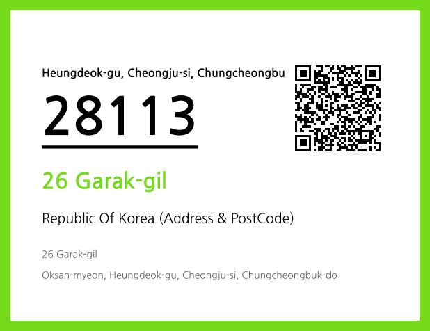 CC BY 4.0 Address and Postal Code QR Code Image (CC BY 4.0)