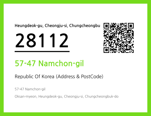 CC BY 4.0 Address and Postal Code QR Code Image (CC BY 4.0)