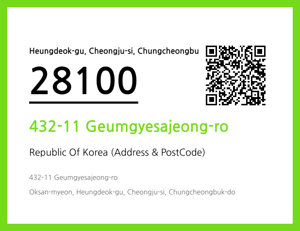 Address and Postal Code QR Code Image (CC BY 4.0)