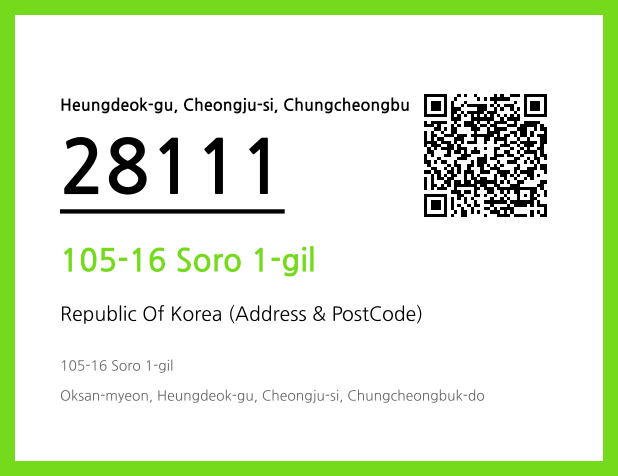 CC BY 4.0 Address and Postal Code QR Code Image (CC BY 4.0)