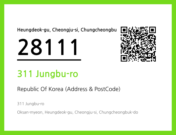 Address and Postal Code QR Code Image (CC BY 4.0)