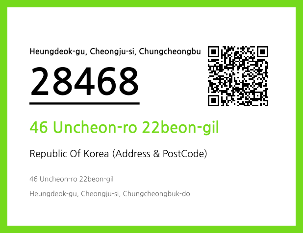 Address and Postal Code QR Code Image (CC BY 4.0)