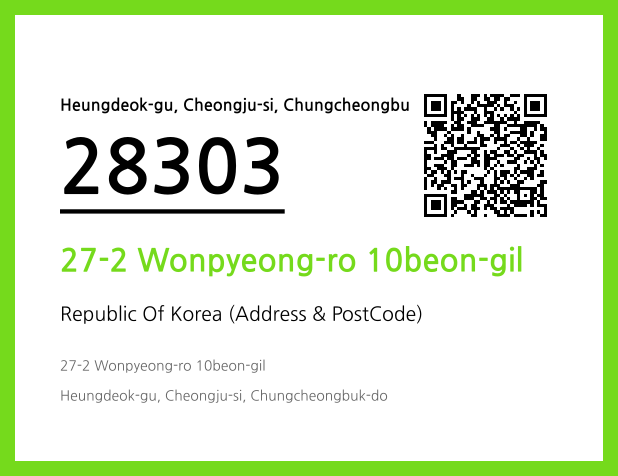 Address and Postal Code QR Code Image (CC BY 4.0)