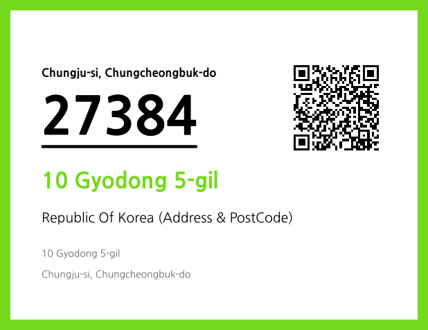 Address and Postal Code QR Code Image (CC BY 4.0)
