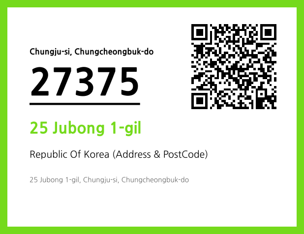 Address and Postal Code QR Code Image (CC BY 4.0)