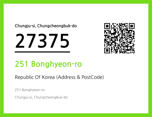 Address and Postal Code QR Code Image (CC BY 4.0)