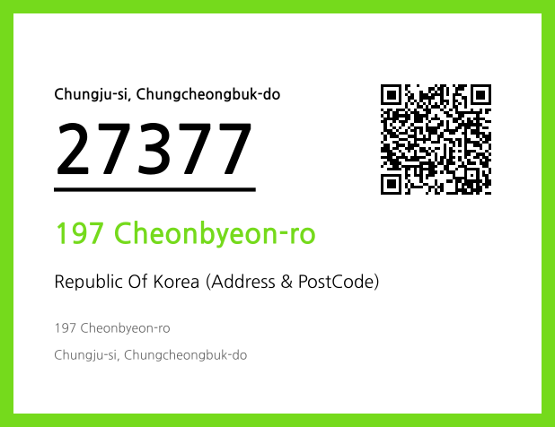 Address and Postal Code QR Code Image (CC BY 4.0)