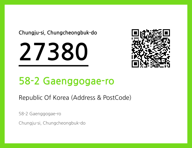 CC BY 4.0 Address and Postal Code QR Code Image (CC BY 4.0)