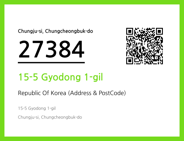 Address and Postal Code QR Code Image (CC BY 4.0)