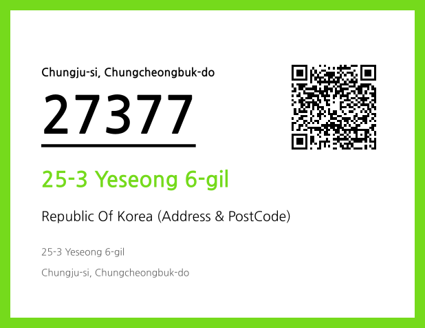 Address and Postal Code QR Code Image (CC BY 4.0)