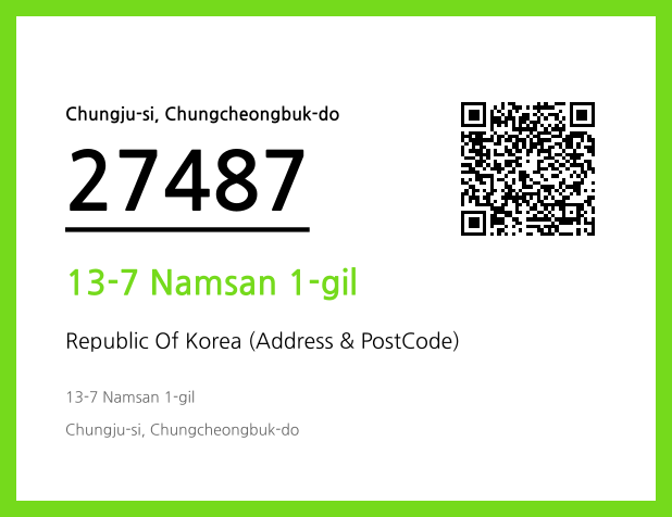 CC BY 4.0 Address and Postal Code QR Code Image (CC BY 4.0)