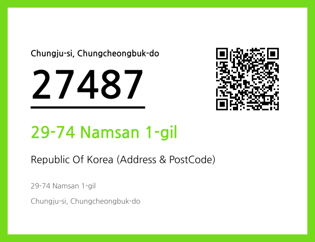 Address and Postal Code QR Code Image (CC BY 4.0)