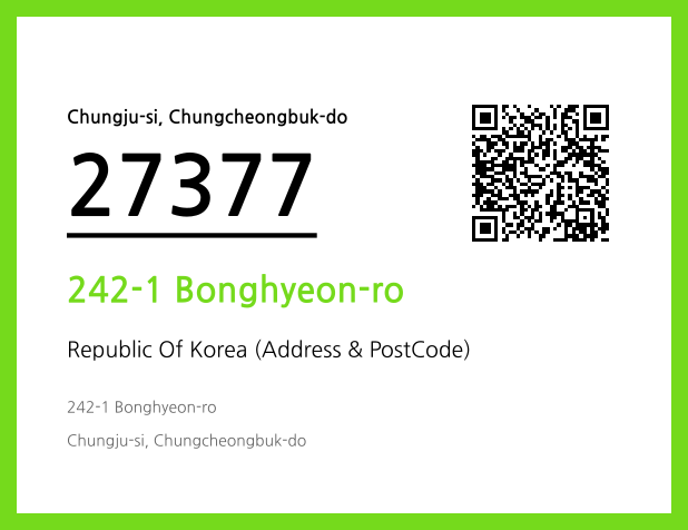 Address and Postal Code QR Code Image (CC BY 4.0)