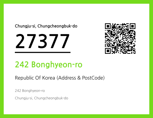CC BY 4.0 Address and Postal Code QR Code Image (CC BY 4.0)