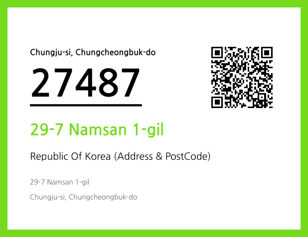 Address and Postal Code QR Code Image (CC BY 4.0)