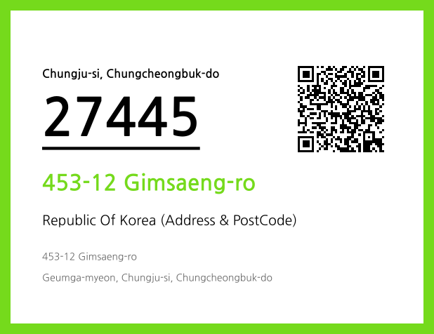 CC BY 4.0 Address and Postal Code QR Code Image (CC BY 4.0)