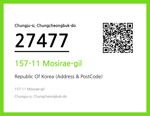 CC BY 4.0 Address and Postal Code QR Code Image (CC BY 4.0)