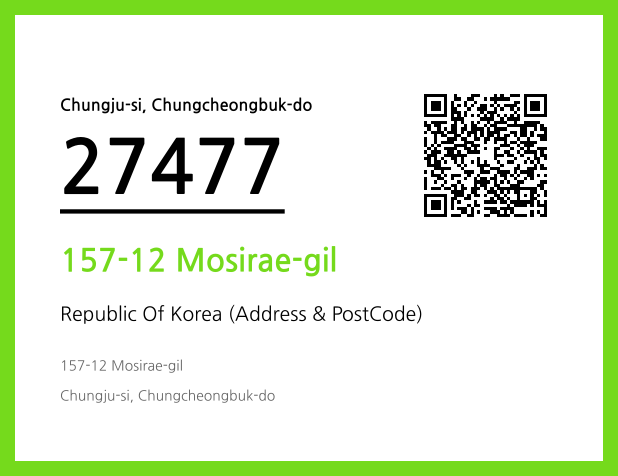 CC BY 4.0 Address and Postal Code QR Code Image (CC BY 4.0)