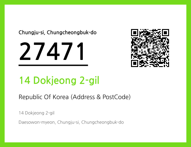 Address and Postal Code QR Code Image (CC BY 4.0)