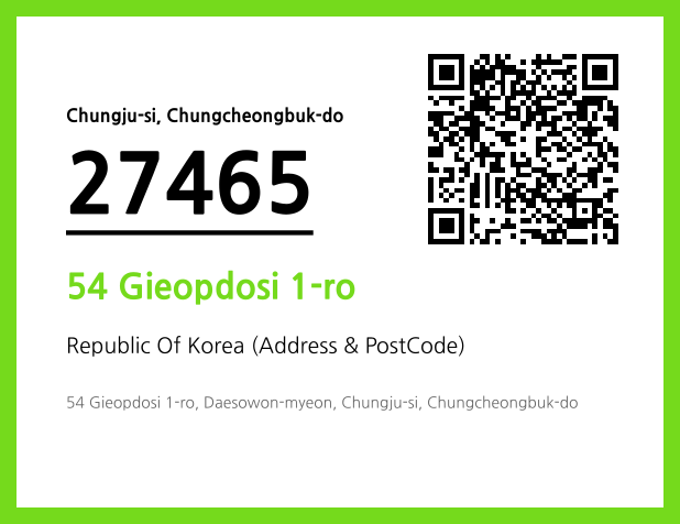 Address and Postal Code QR Code Image (CC BY 4.0)