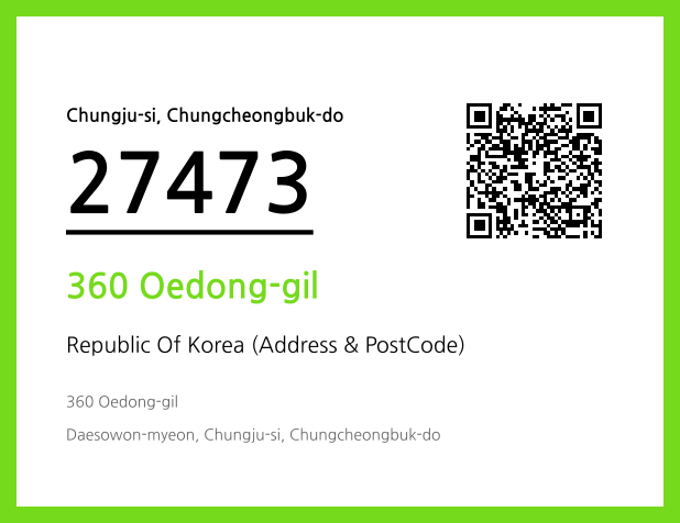 Address and Postal Code QR Code Image (CC BY 4.0)