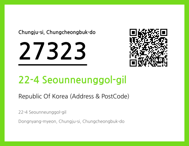 Address and Postal Code QR Code Image (CC BY 4.0)