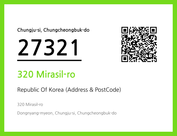 Address and Postal Code QR Code Image (CC BY 4.0)