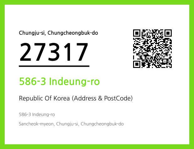 Address and Postal Code QR Code Image (CC BY 4.0)
