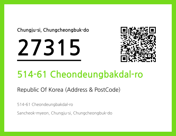 Address and Postal Code QR Code Image (CC BY 4.0)