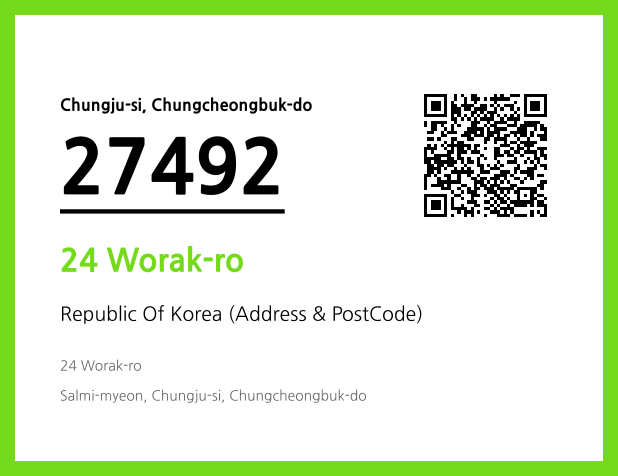Address and Postal Code QR Code Image (CC BY 4.0)