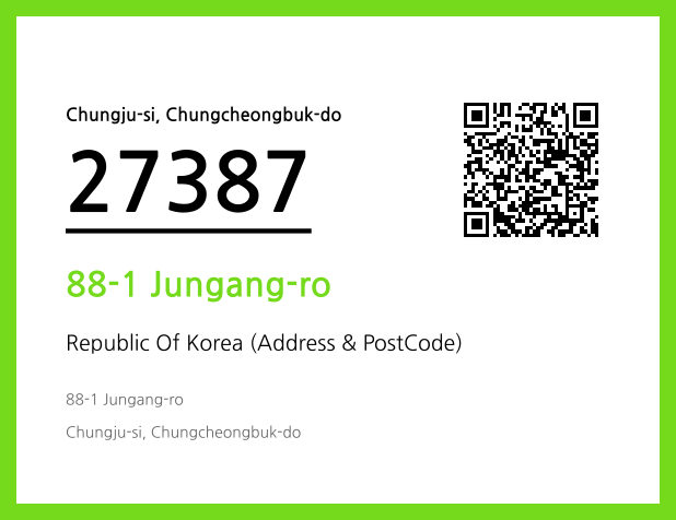 Address and Postal Code QR Code Image (CC BY 4.0)