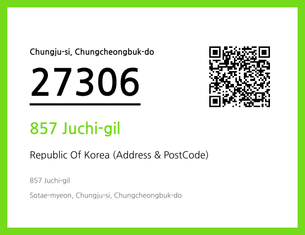 CC BY 4.0 Address and Postal Code QR Code Image (CC BY 4.0)
