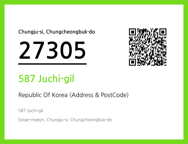 Address and Postal Code QR Code Image (CC BY 4.0)