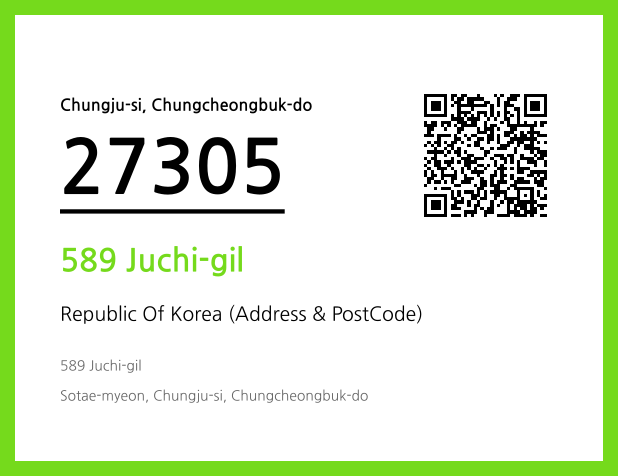 Address and Postal Code QR Code Image (CC BY 4.0)