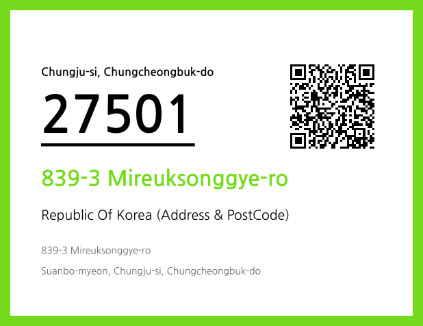 CC BY 4.0 Address and Postal Code QR Code Image (CC BY 4.0)