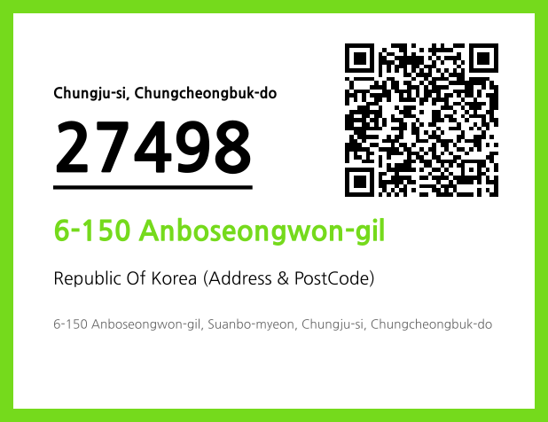 Address and Postal Code QR Code Image (CC BY 4.0)