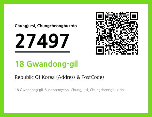 Address and Postal Code QR Code Image (CC BY 4.0)