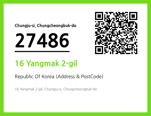 Address and Postal Code QR Code Image (CC BY 4.0)